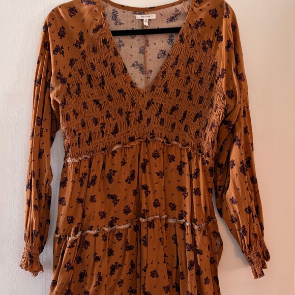 Maurices Tops - Maurices Floral Smocked V-Neck Blouse